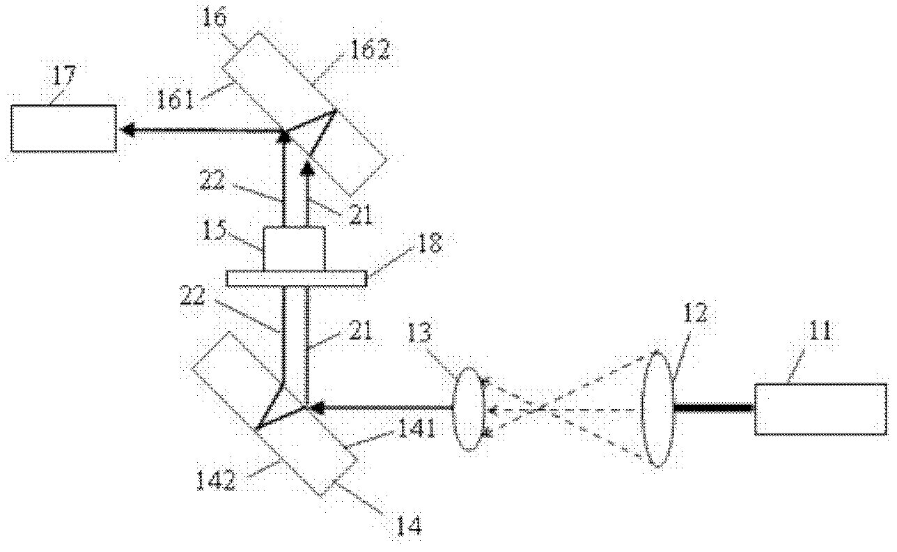 Trace liquid refractive index measuring system and measuring method