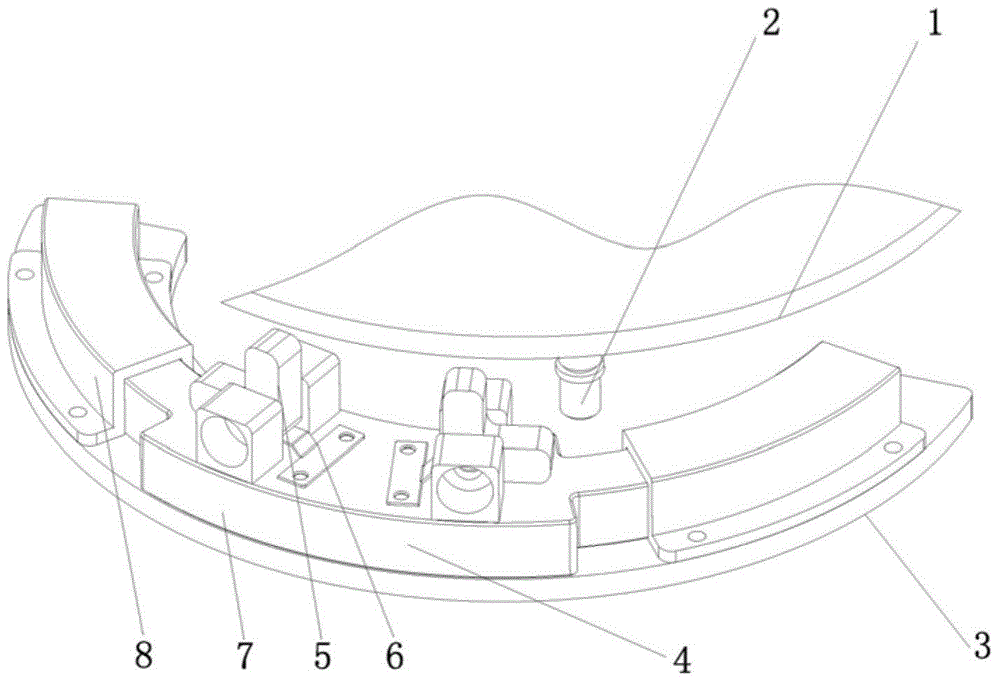 Super 360-degree rotating limiting mechanism of two-dimensional tracking turntable