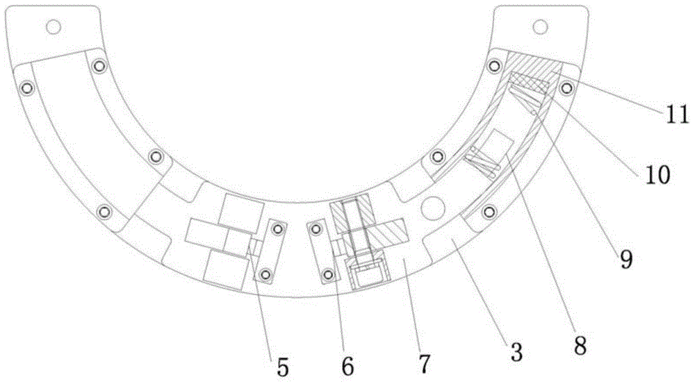 Super 360-degree rotating limiting mechanism of two-dimensional tracking turntable