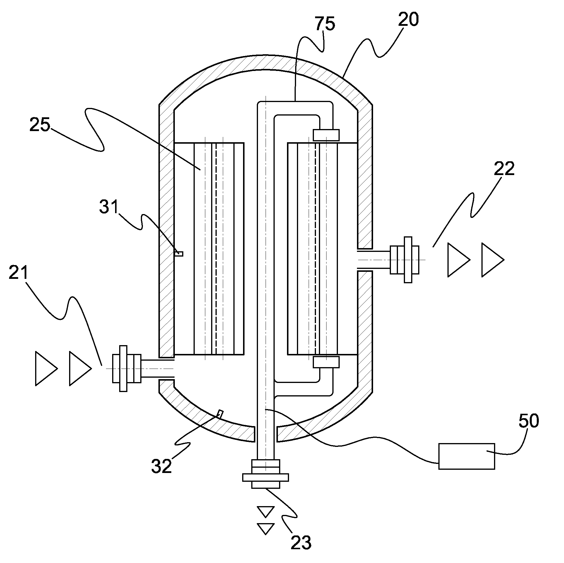 De-ballast filtration