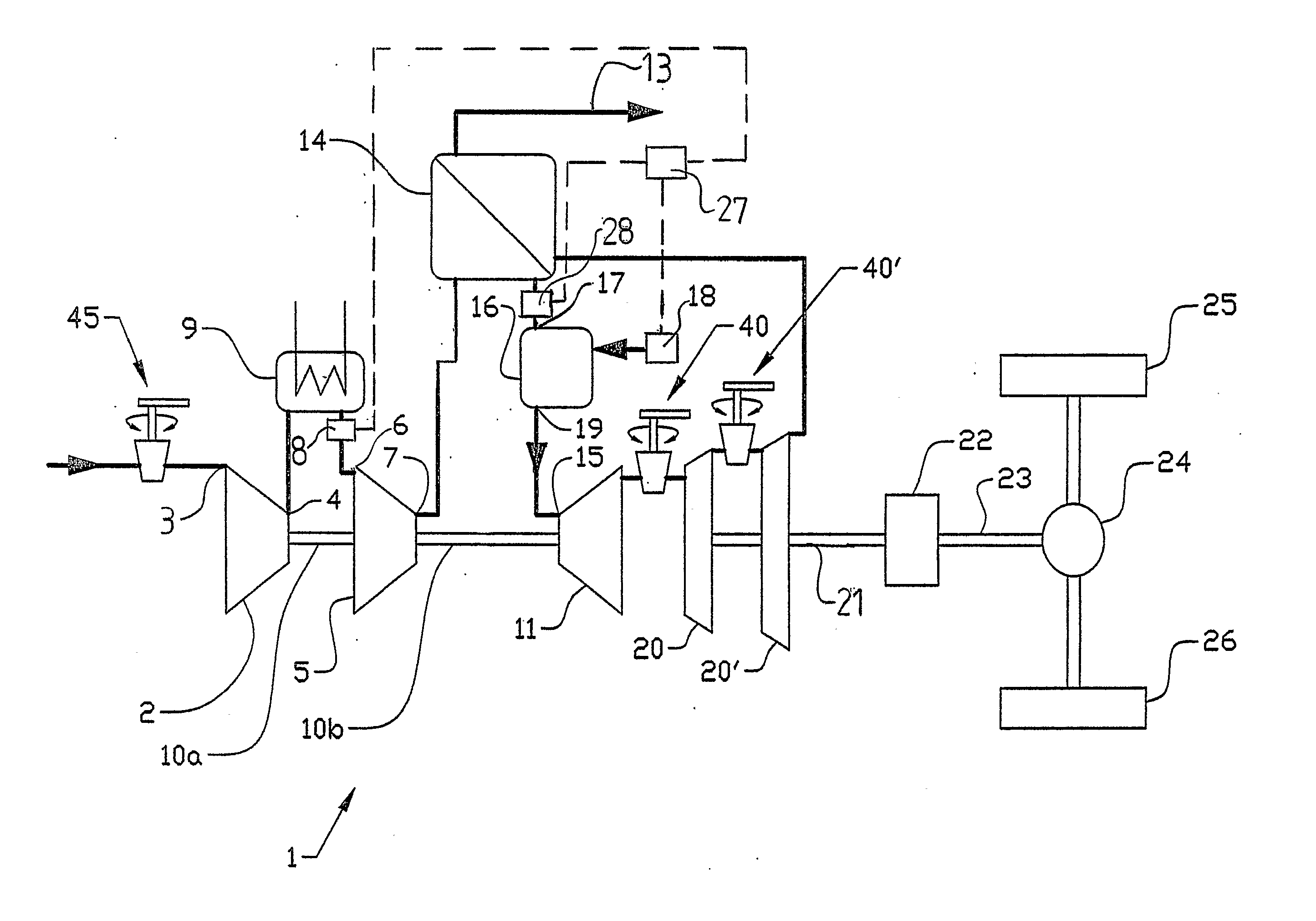 Gas turbine and a method for controlling a gas turbine