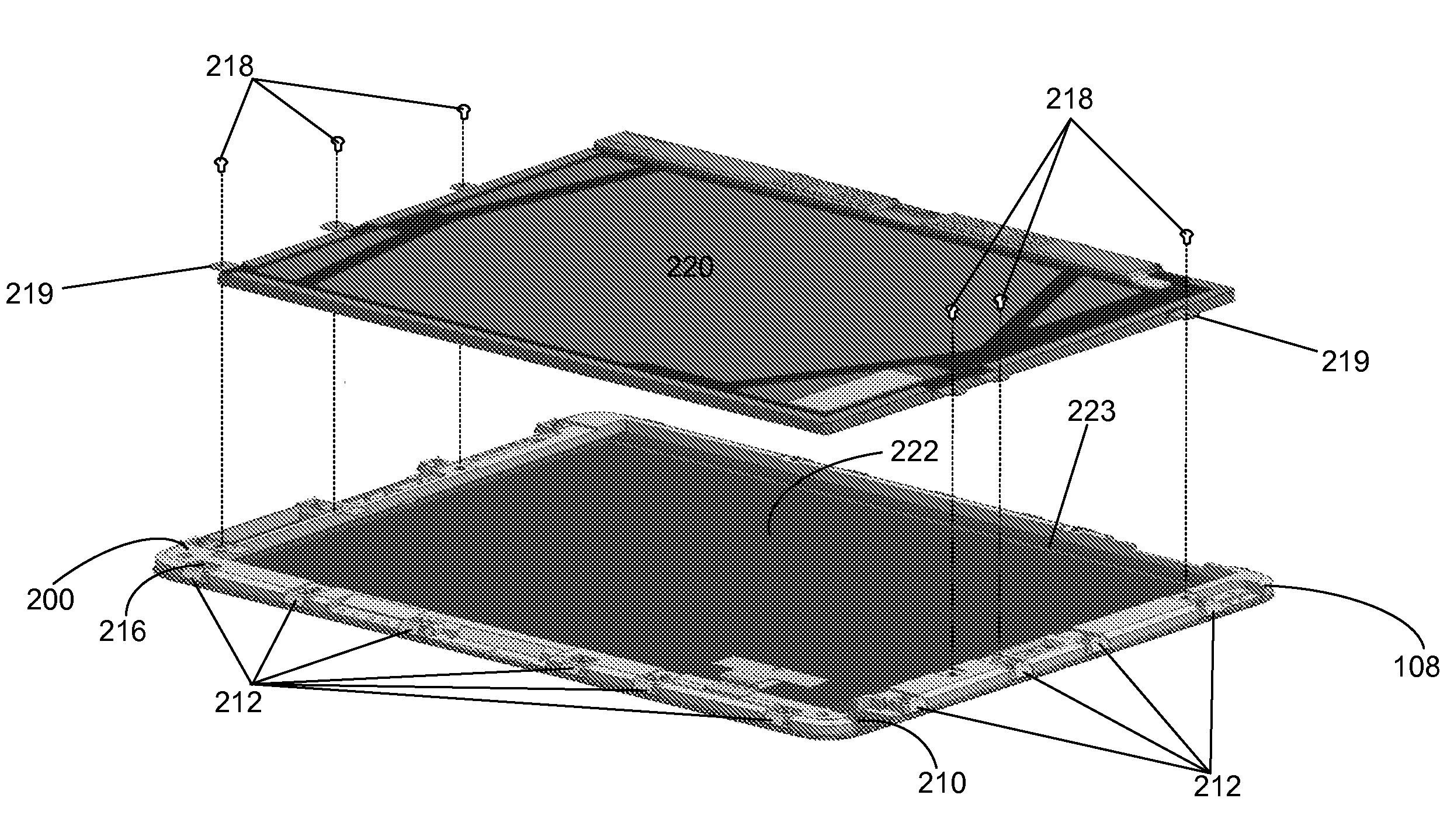 Assembly of a display module