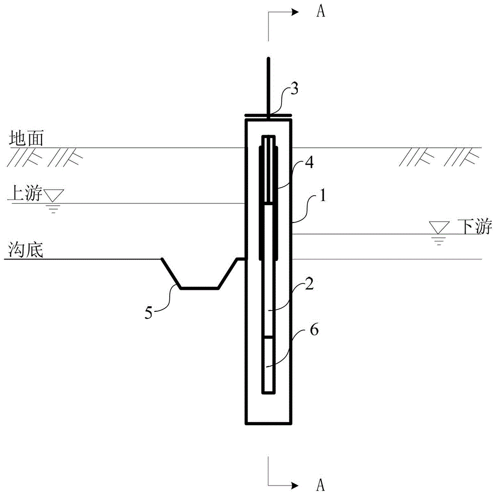 Open trench control drainage device