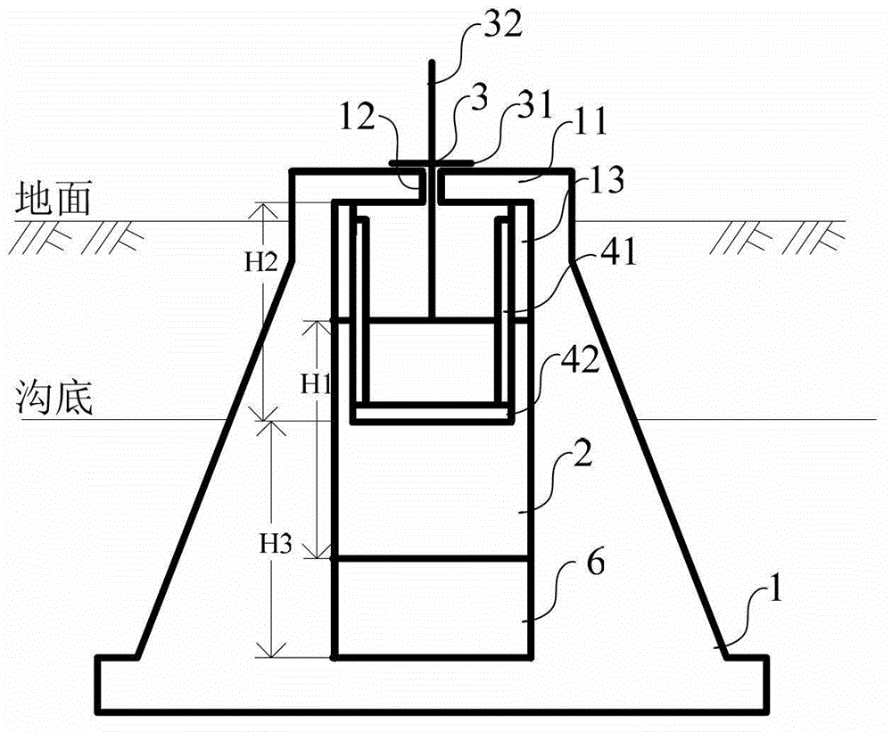 Open trench control drainage device