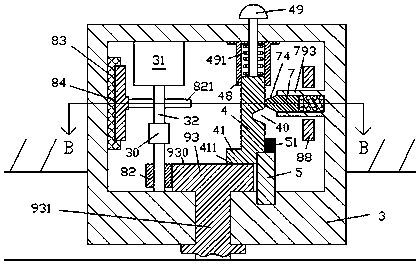 An adjustable computer display device assembly with a limit guide rail