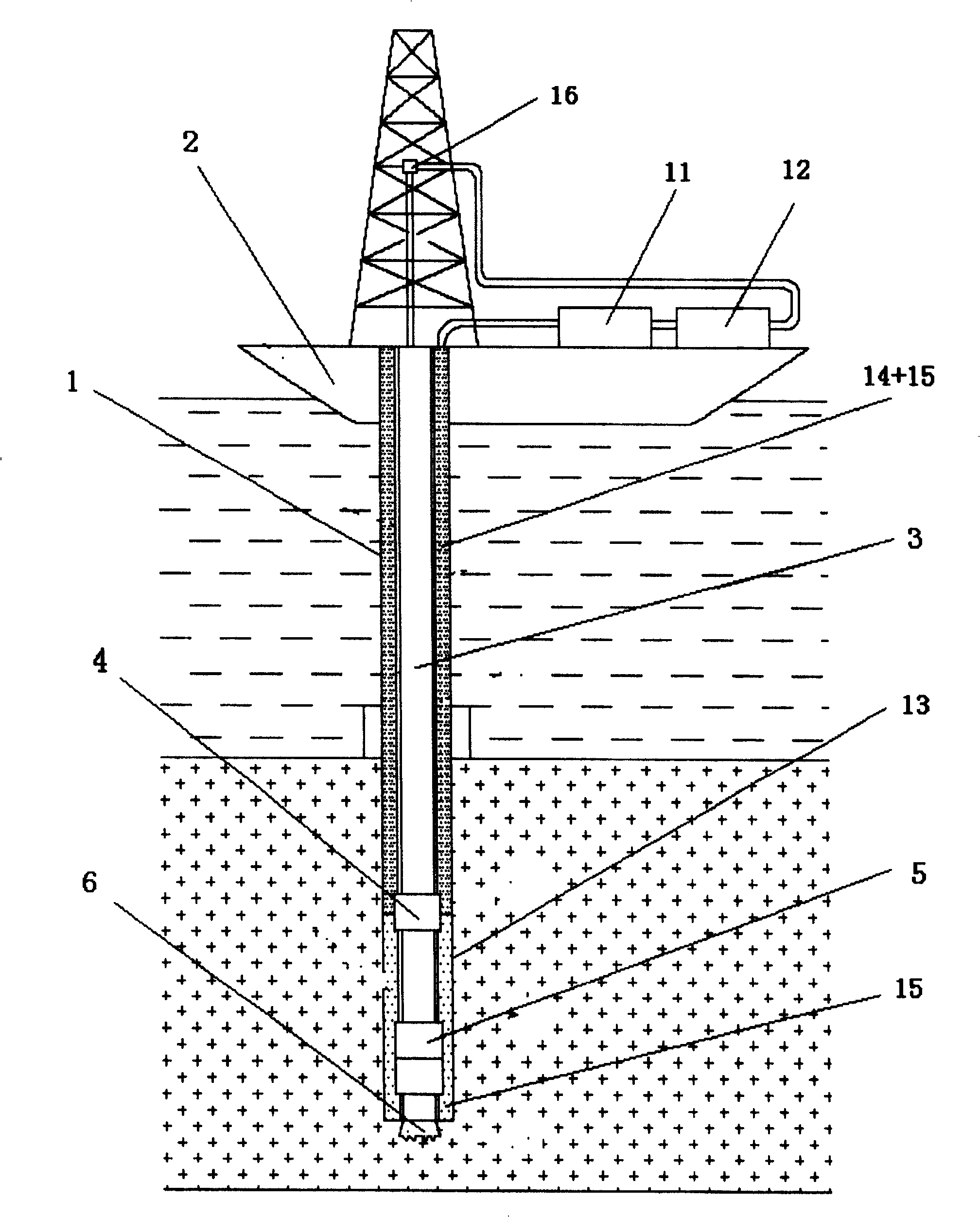 Method and apparatus for realizing double-gradient well drilling