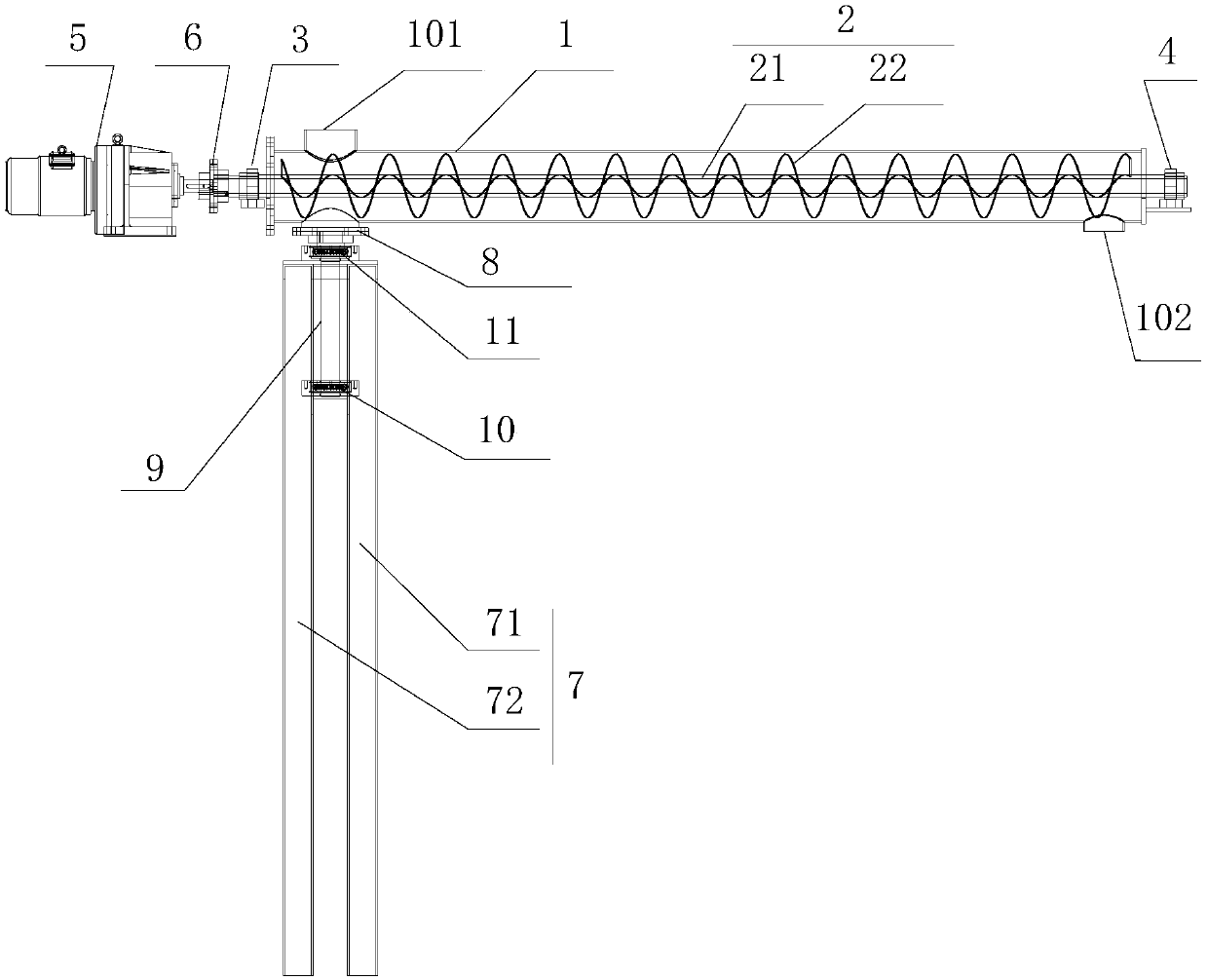 Rotating device for lost foam casting