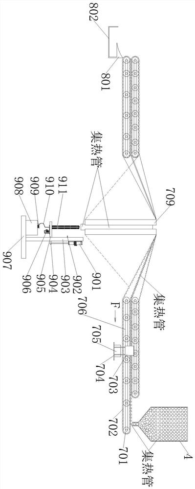 Efficient recycling and regenerating treatment process for waste solar heat collector