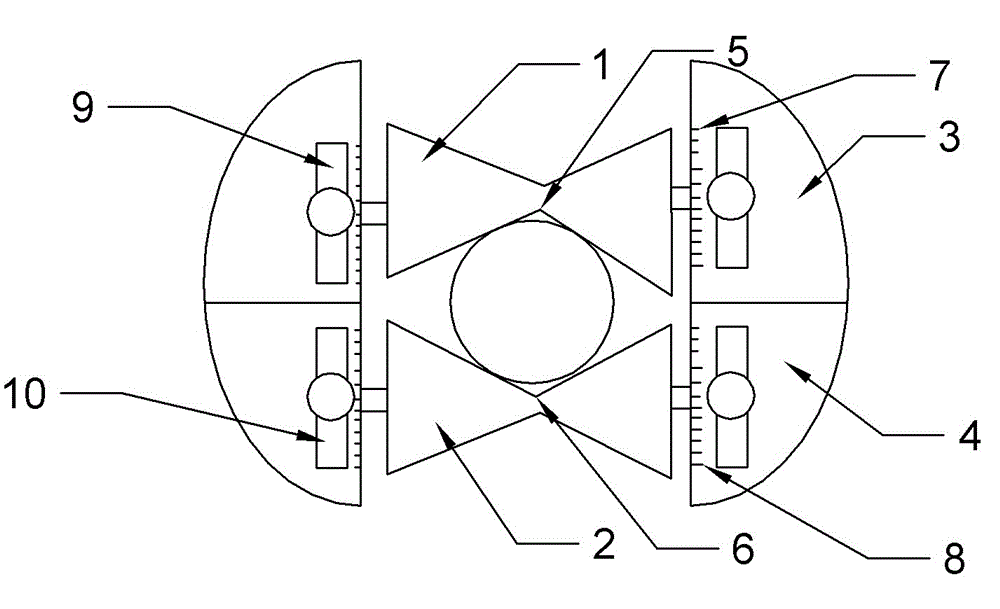 Anti-shaking clamp of PVC tubing wrapping machine