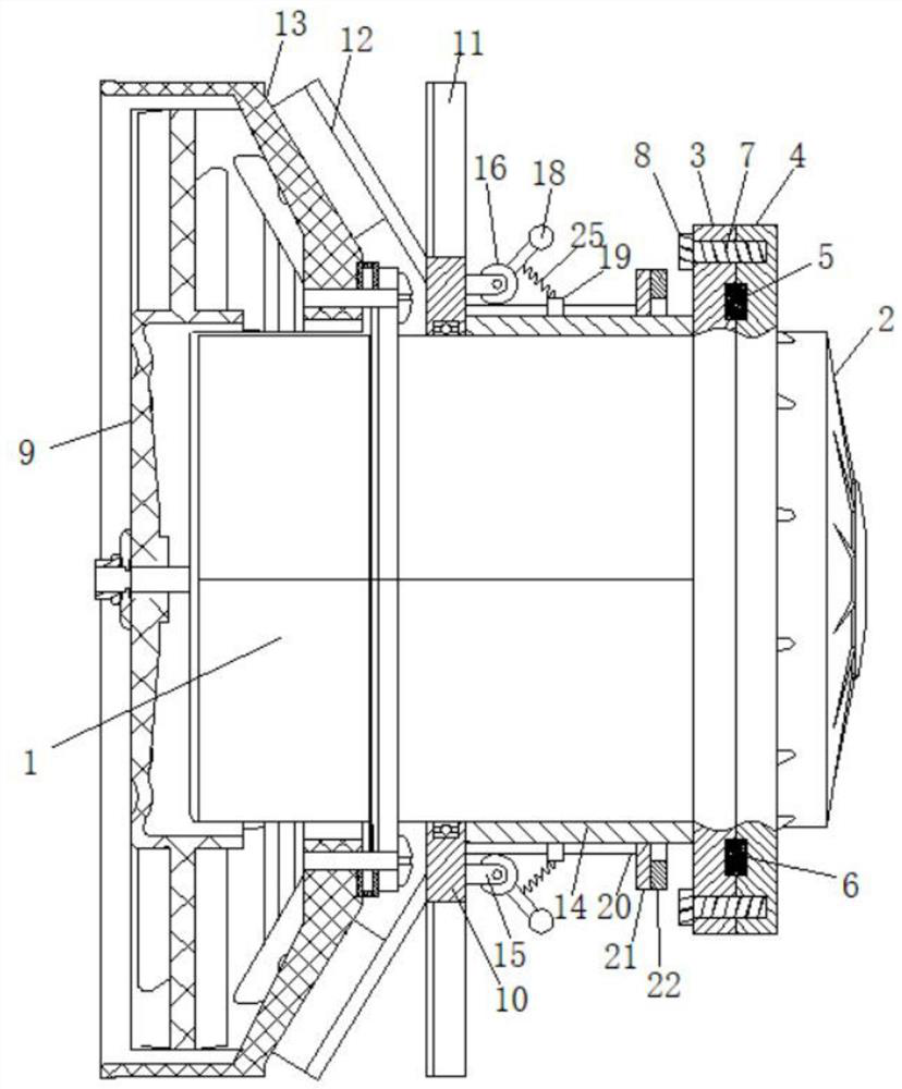 A sealing device with self-cleaning function for brushless fan casing