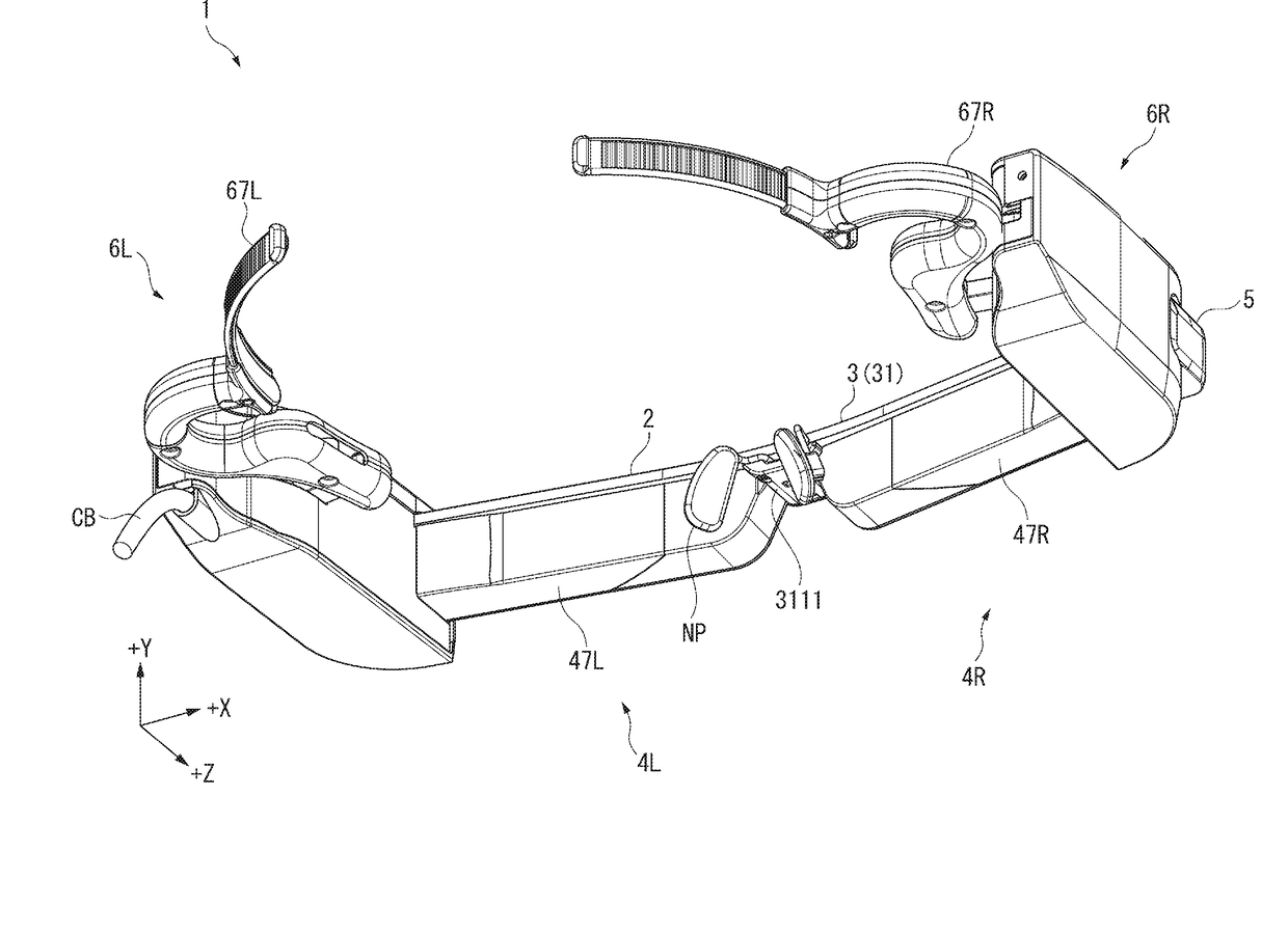 Head-mounted image display device