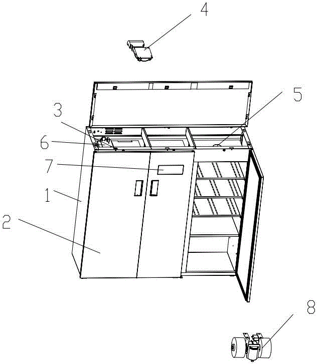 Intelligent disinfection shoe cabinet