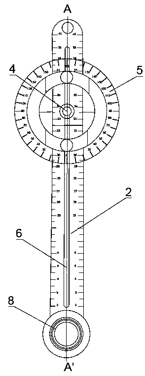 Magnetic type circle-drawing precision instrument