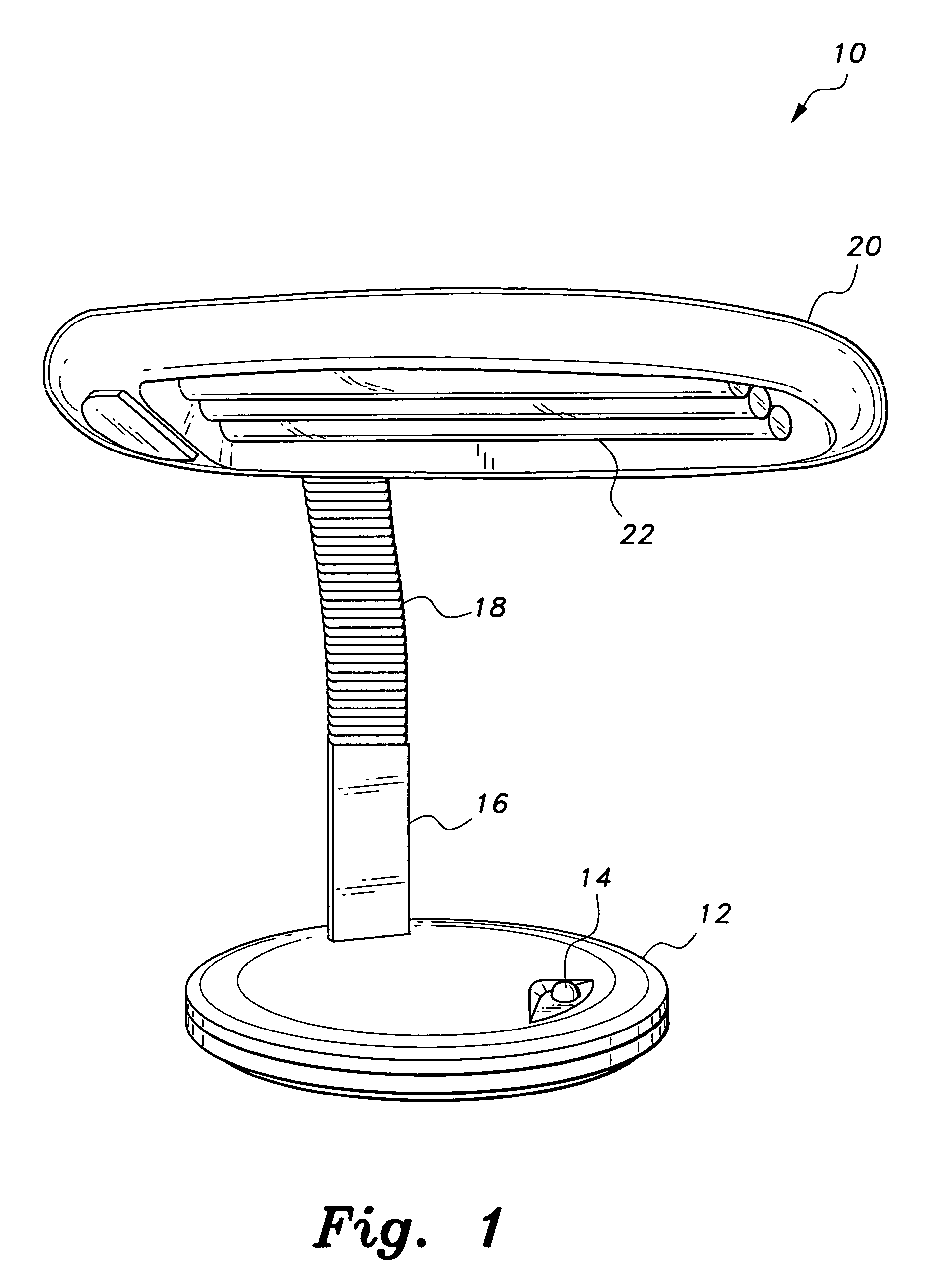 Dimmable flex arm lamp