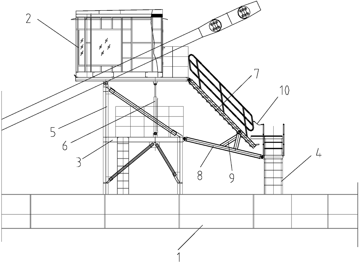 Tilt arm and reclaimer with operating room