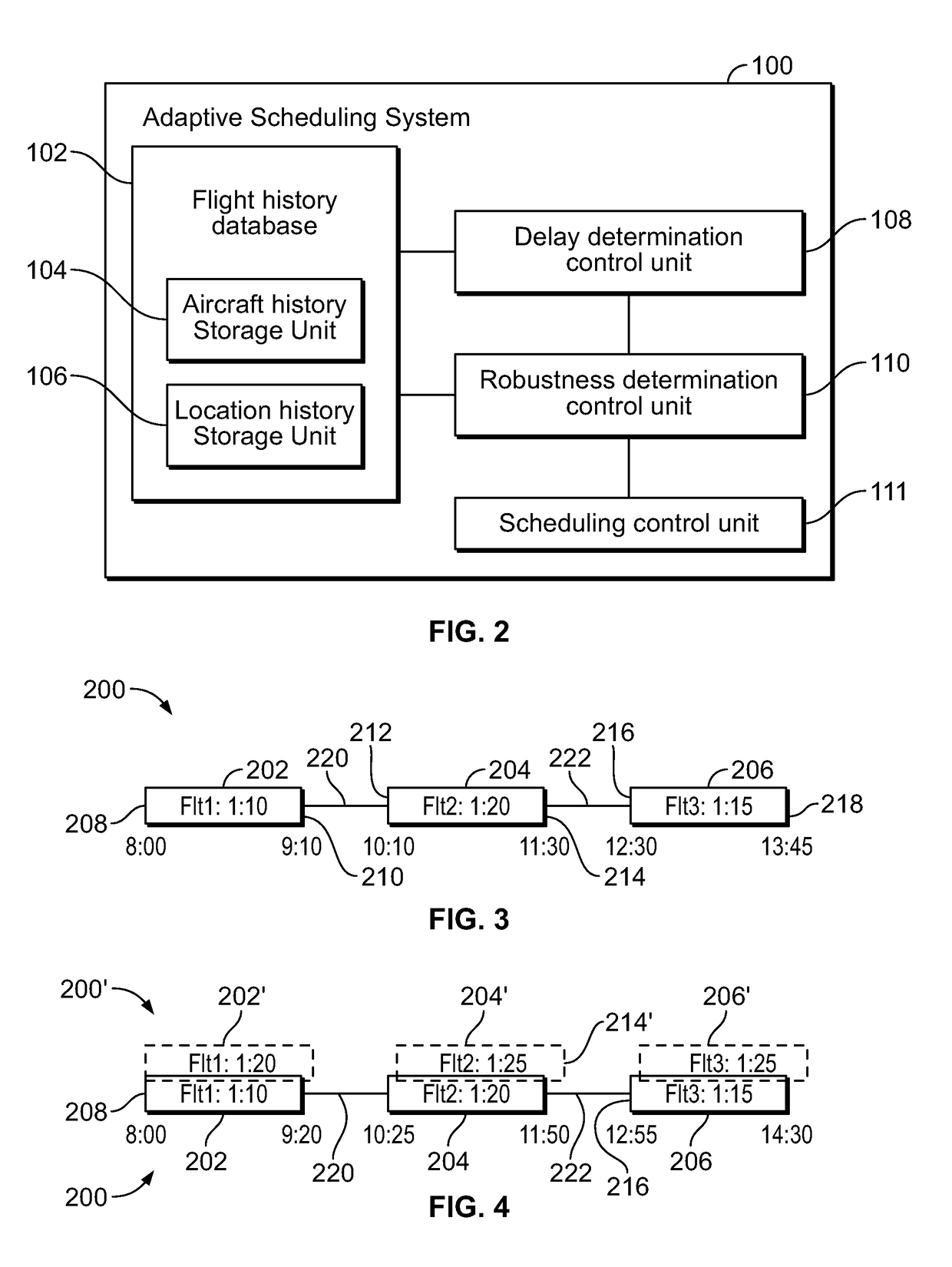 Flight schedule determining systems and methods