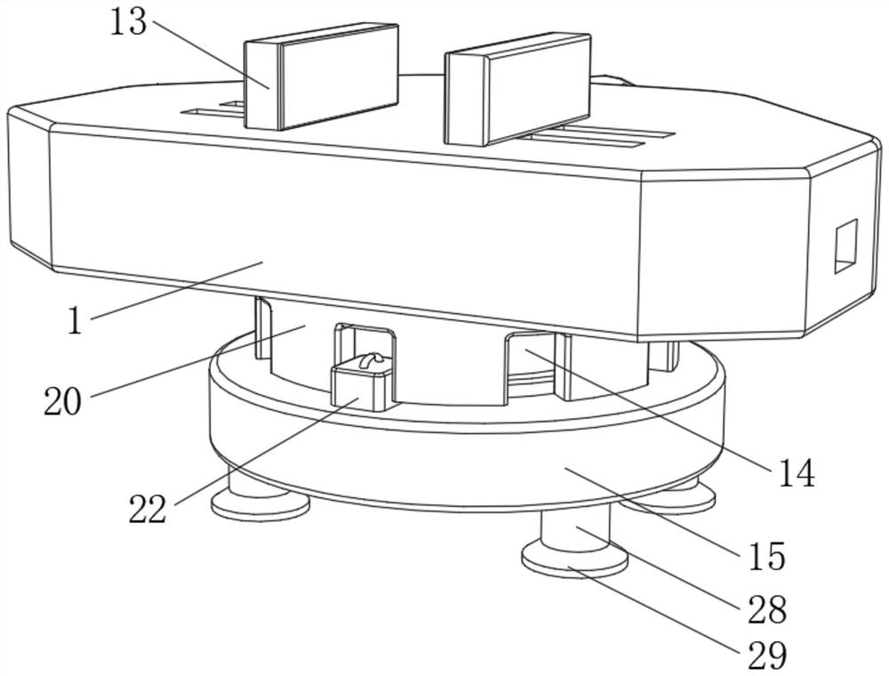 Clamping and fixing device for communication equipment machining