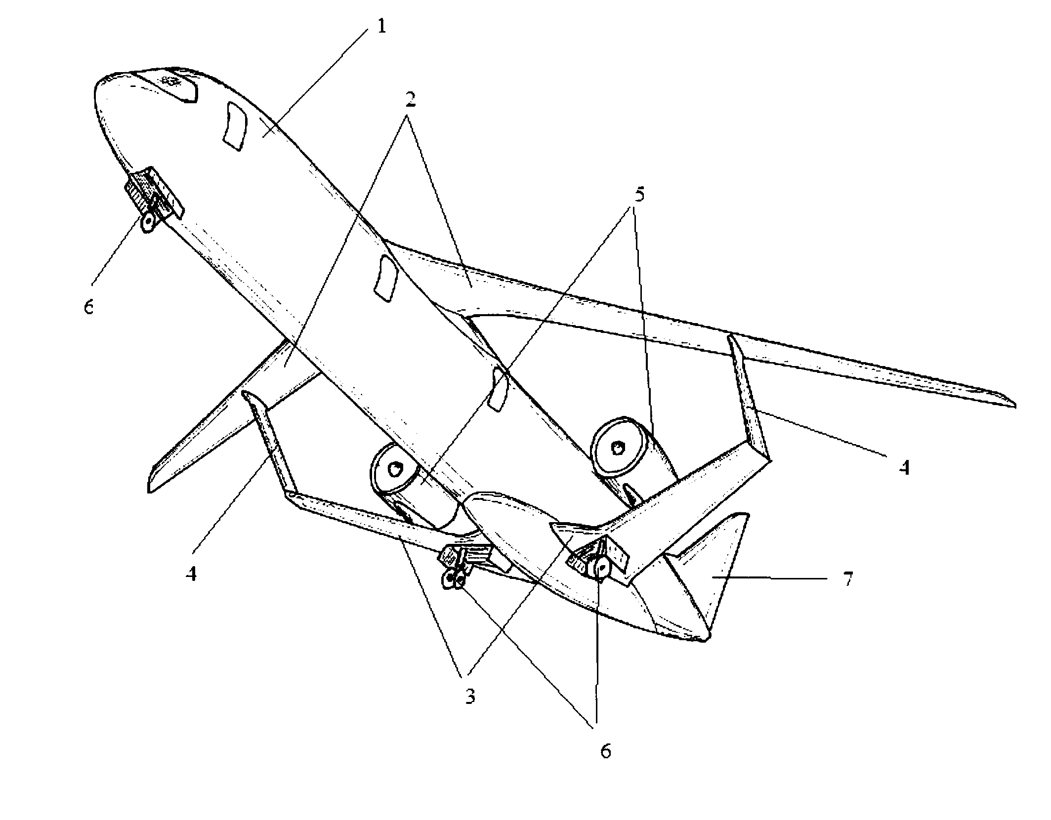 Aircraft having a lambda-box wing configuration