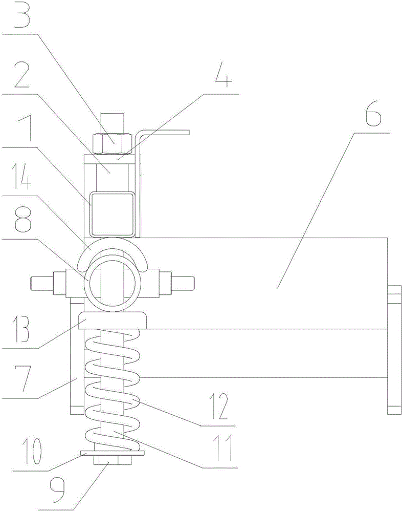 Automatic spray boom obstacle-avoiding mechanism for boom sprayer