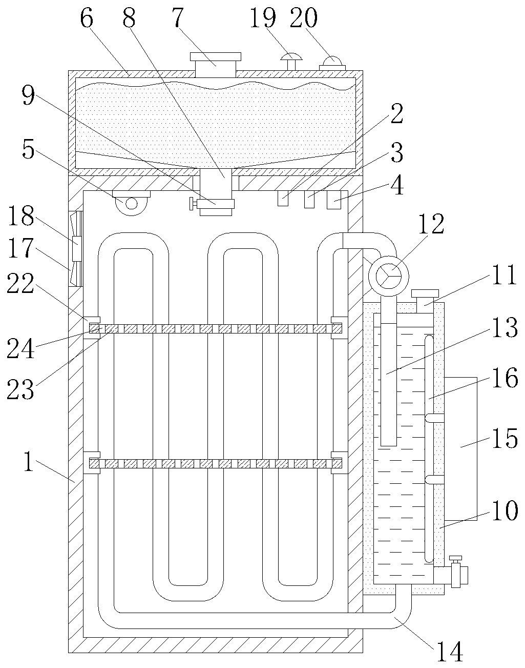 Monitoring device for computer network equipment