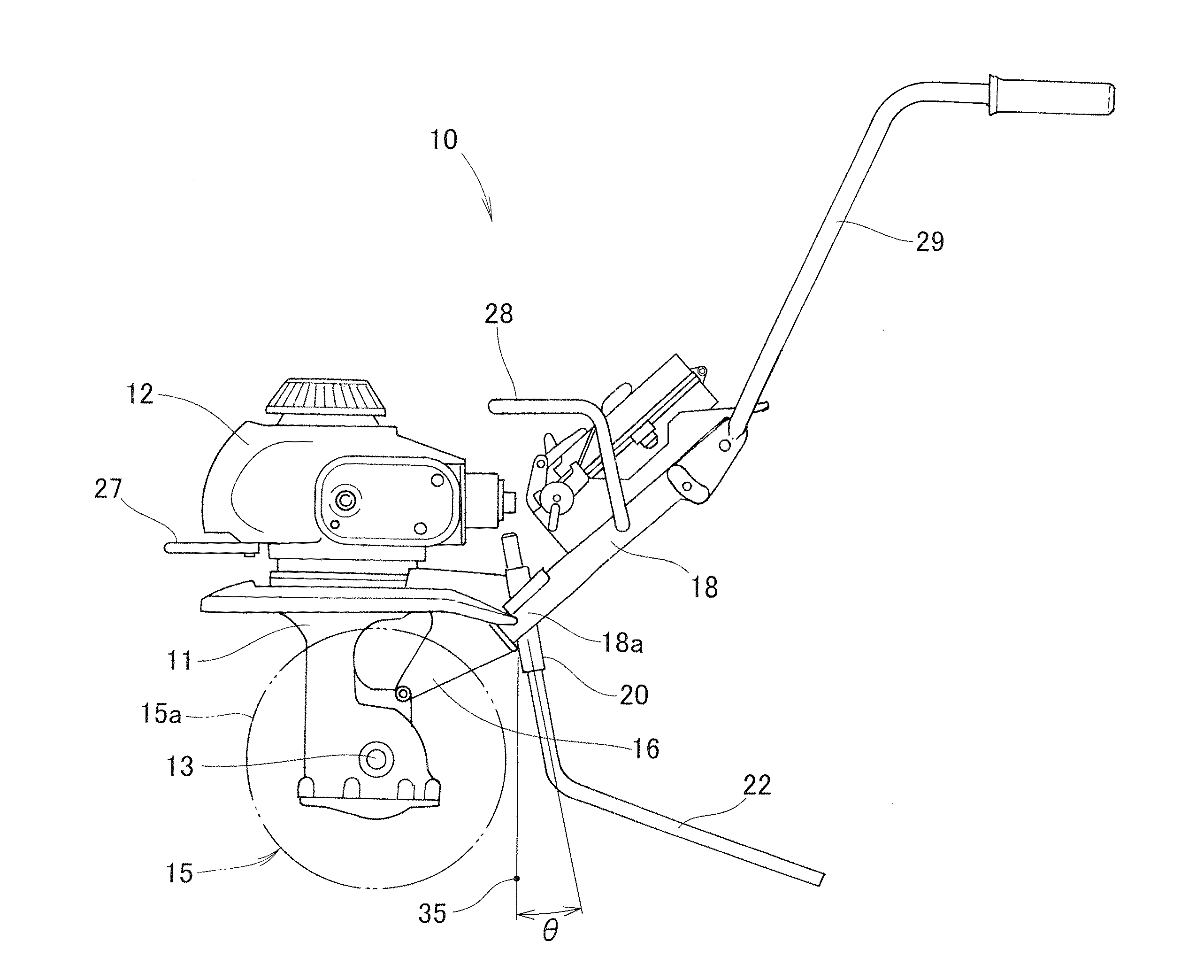 Small-sized tiller