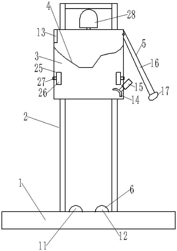 Side sitting training device for hemiplegic patient