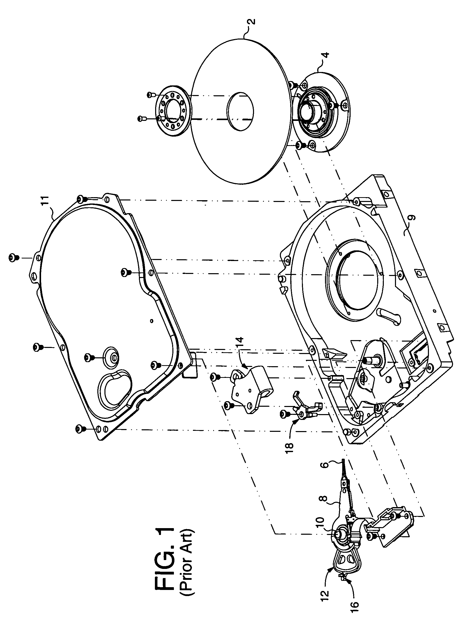 Servo writing a disk drive by writing spiral tracks using a mechanical position sensor