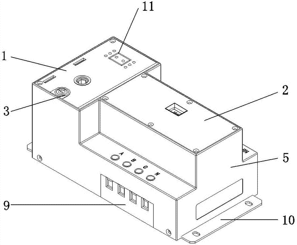 Automatic change-over switch for two power sources