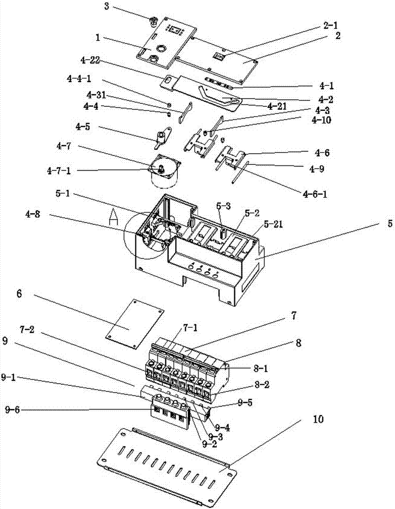 Automatic change-over switch for two power sources