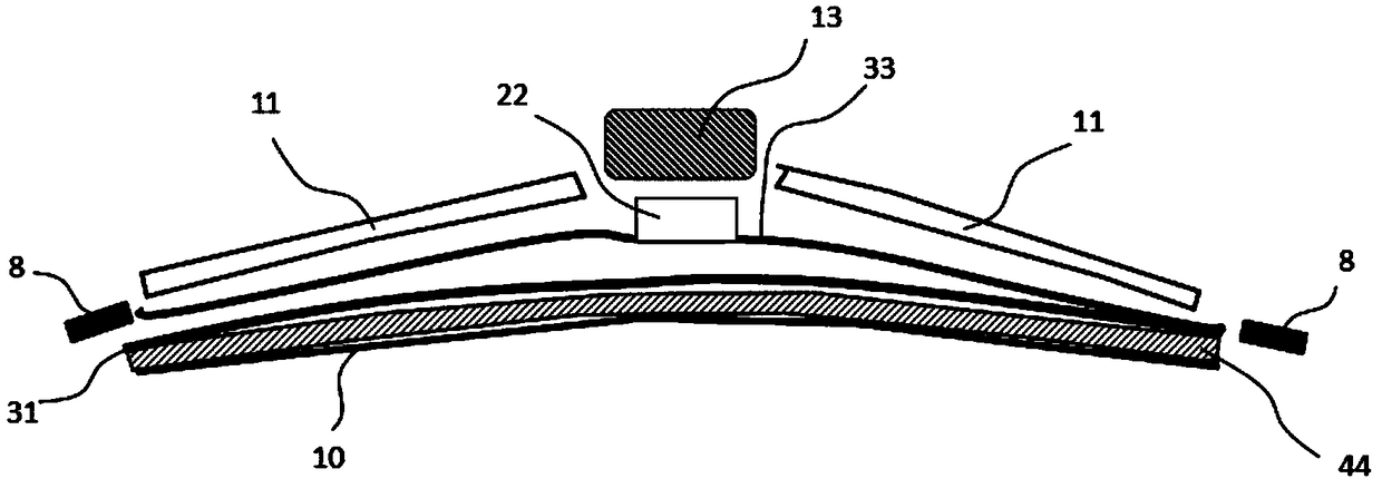 Novel automobile windscreen wiper