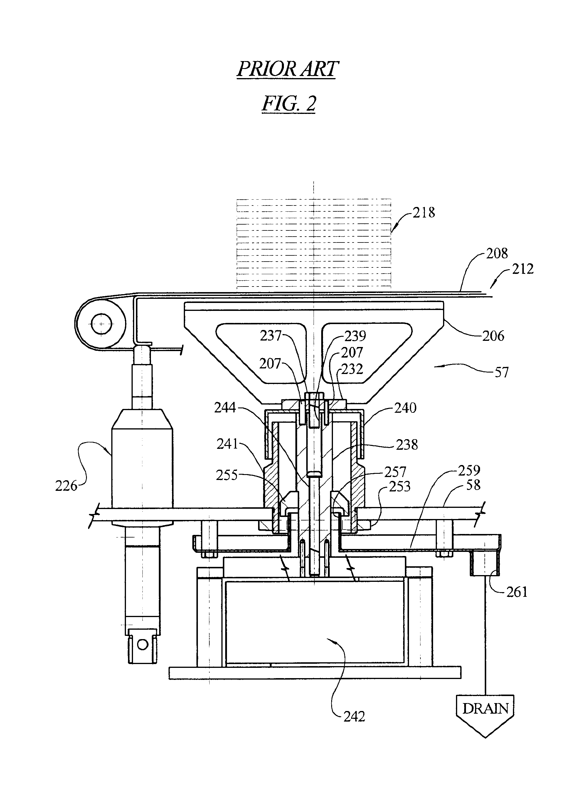 Automatic sealing arrangement for weigh scale for food processing apparatus