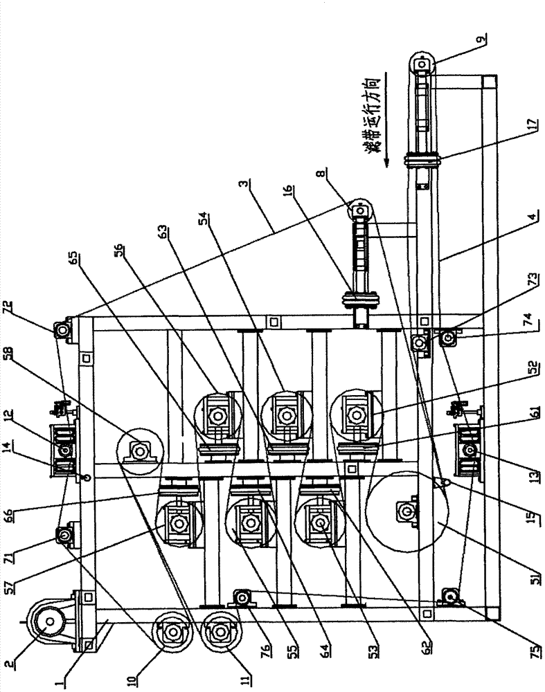 Multi-tensioning belt filter press