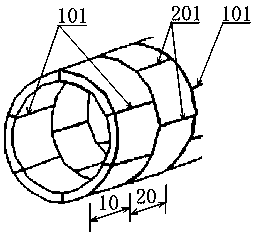 Tunnel segment displacement detection device and detection method based on millimeter wave sensor