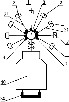 Tunnel segment displacement detection device and detection method based on millimeter wave sensor