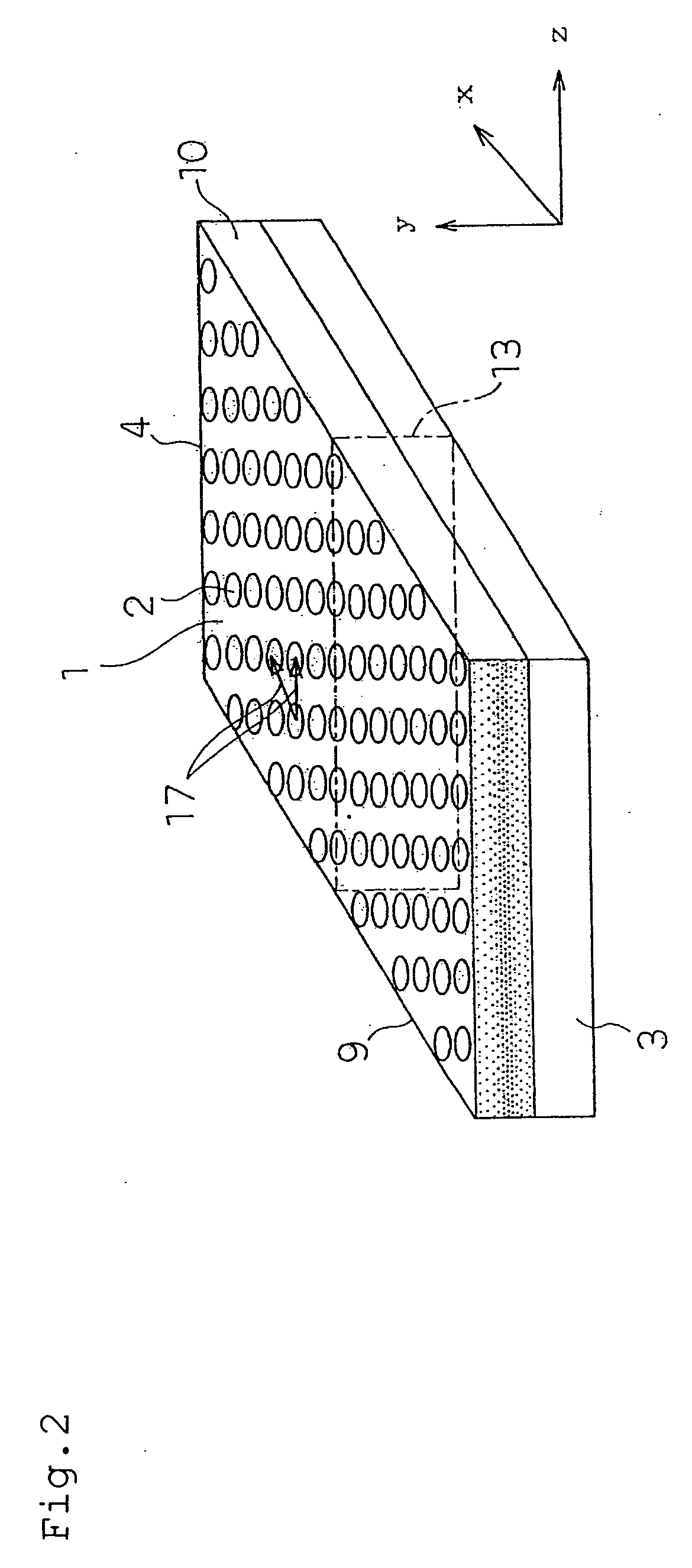 Optical device, and production method for photonic crystal slab