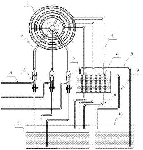 A kind of soft water circulating water cooling mold device for edge milling wheel