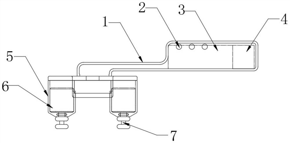 Dental floss tool adopting front and rear wheel arrangement and through inching or full-automatic intelligent control and application method of dental floss tool