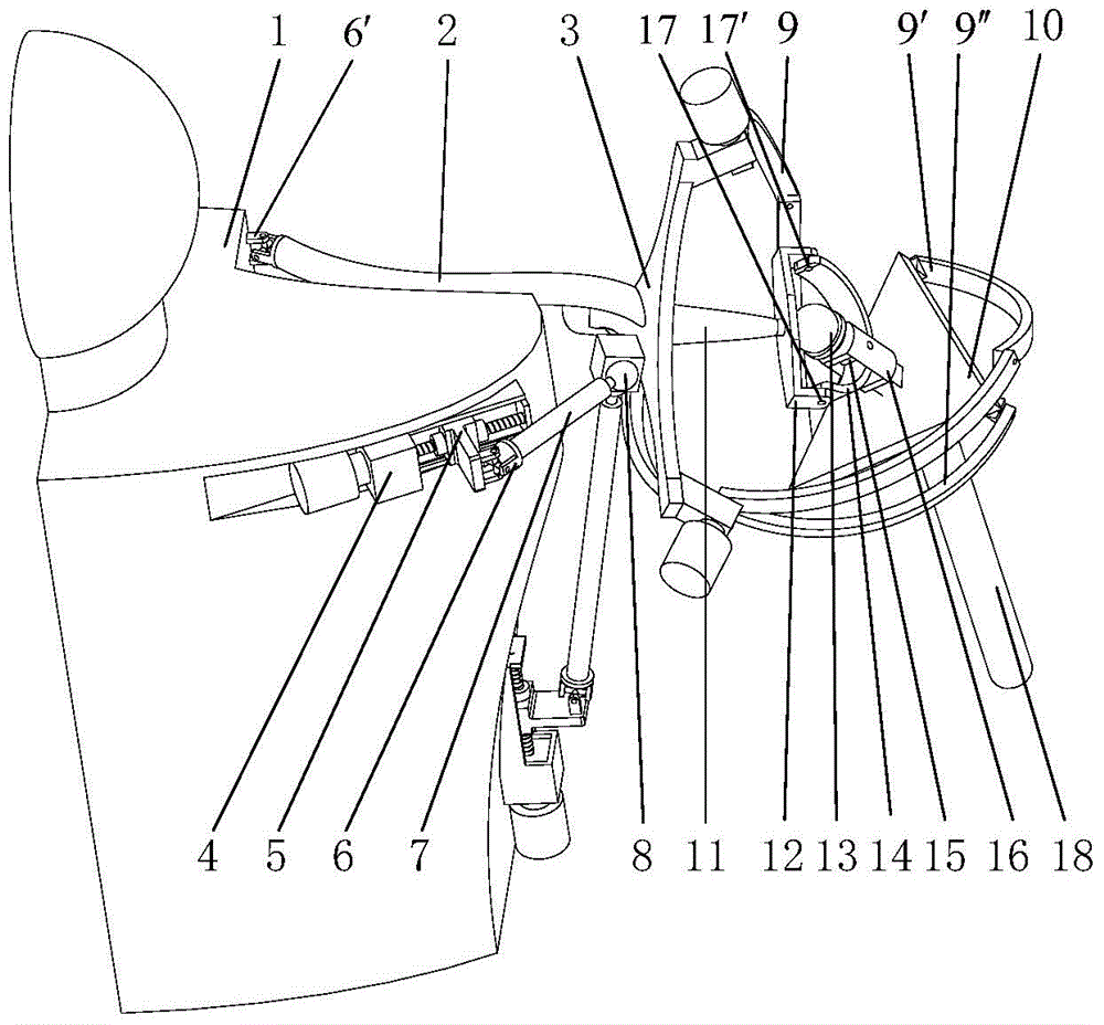 Five-degree-of-freedom parallel-series bionic shoulder joint