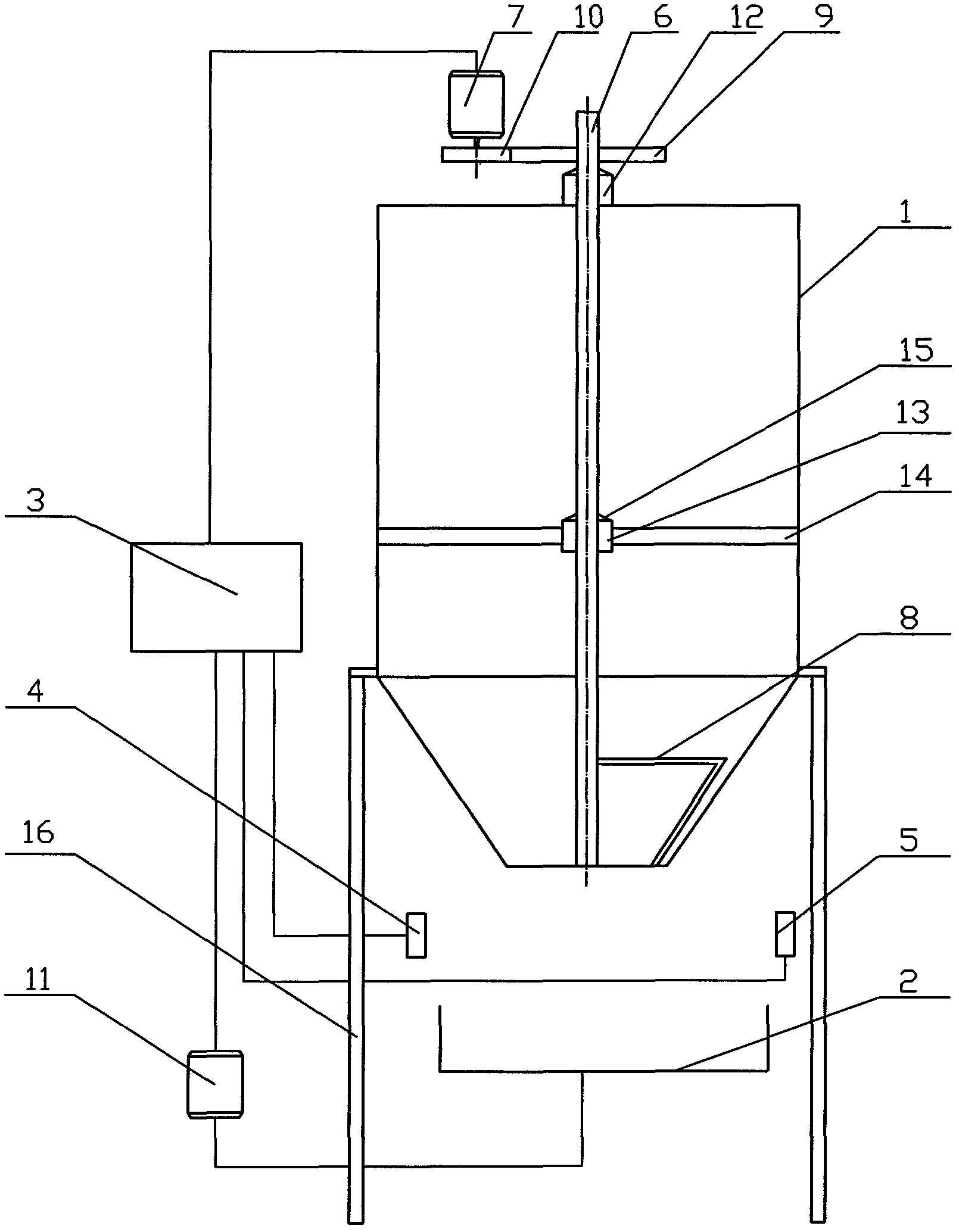 Storage bin with arch breaking device