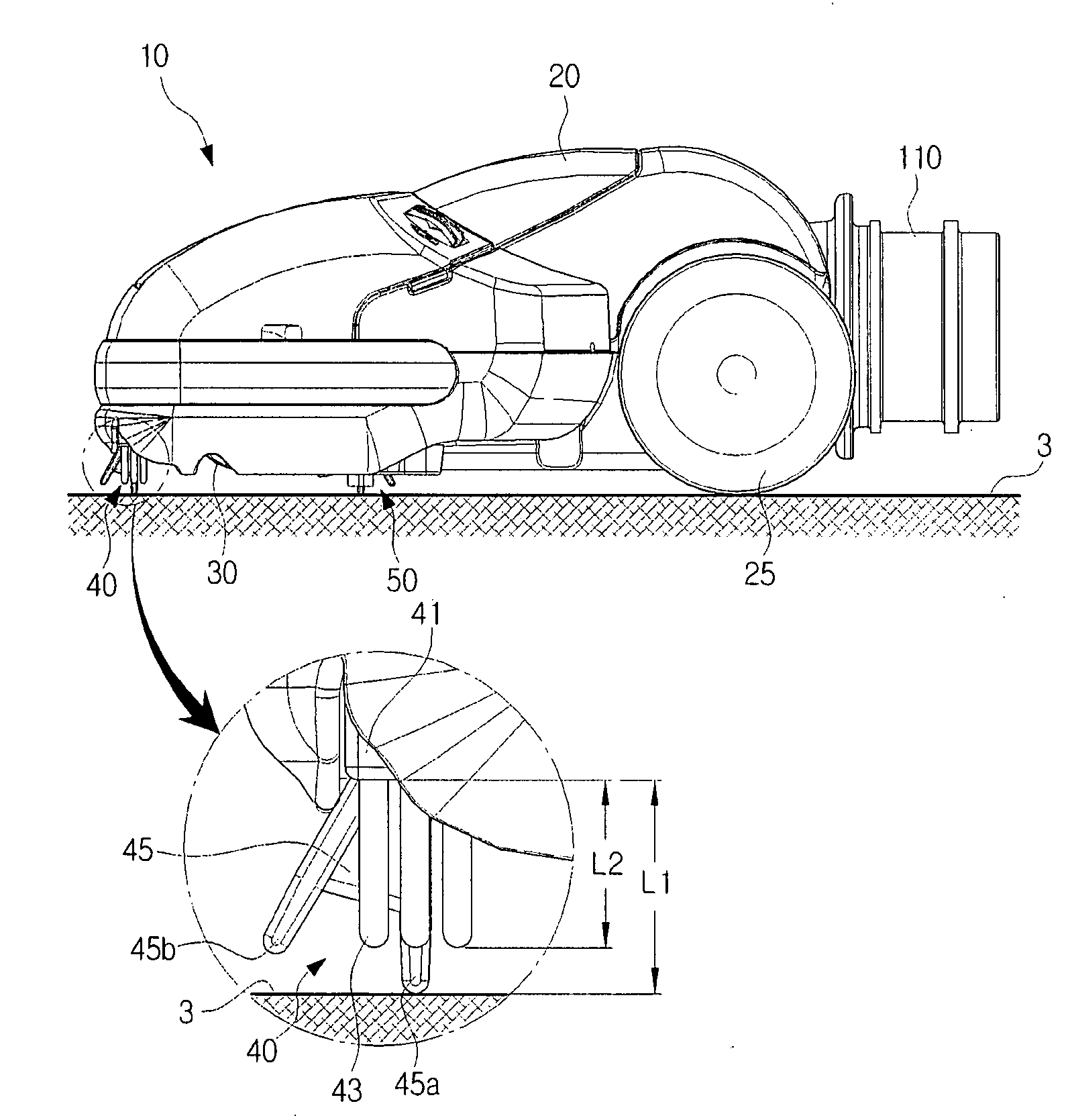 Suction nozzle for vacuum cleaner