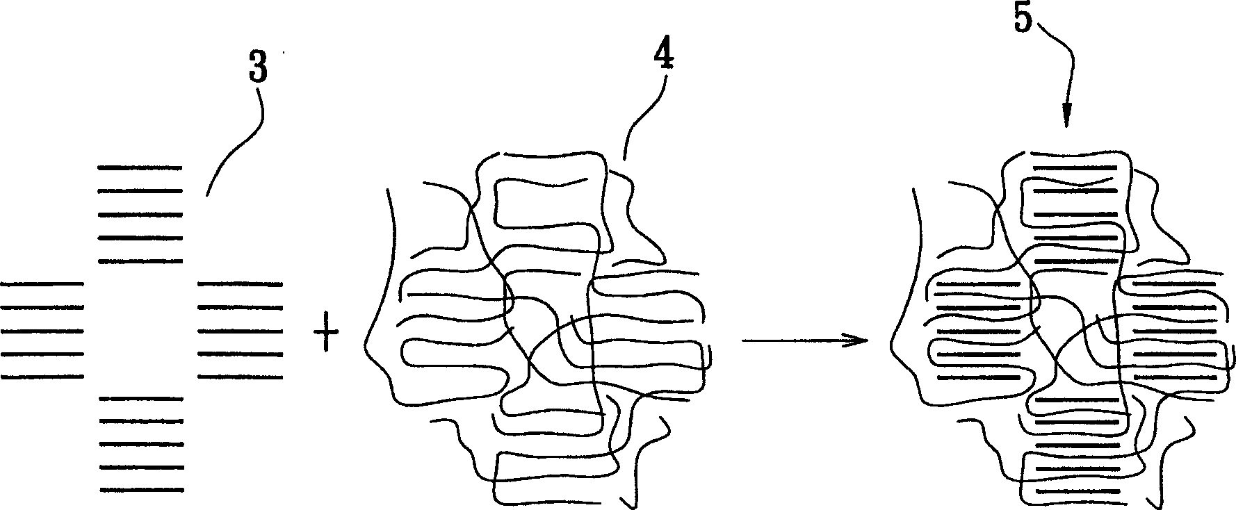 Lamellar lipophilic modified clay, ABS nanometer compound material and their preparation method