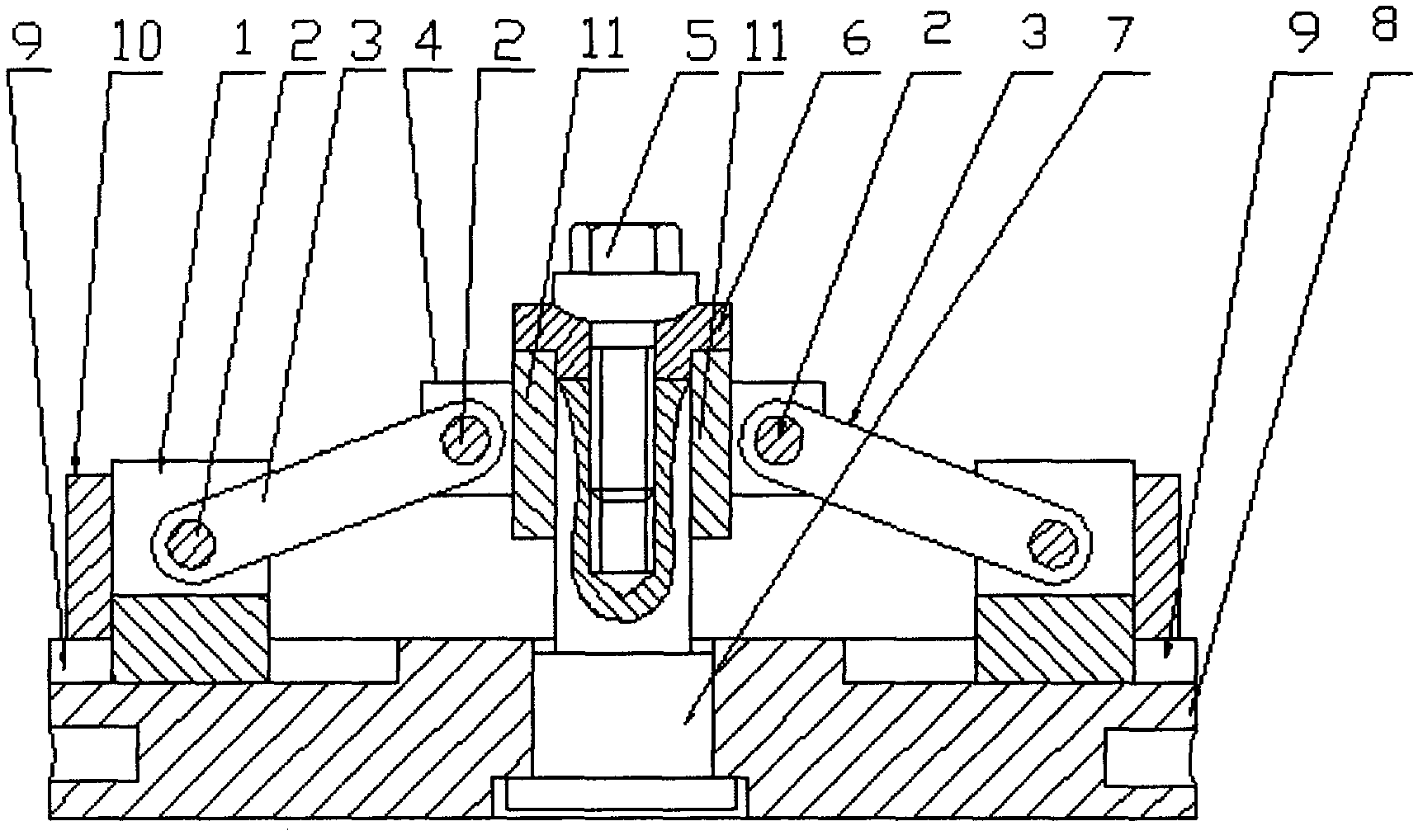 Positioning clamping device for workpiece