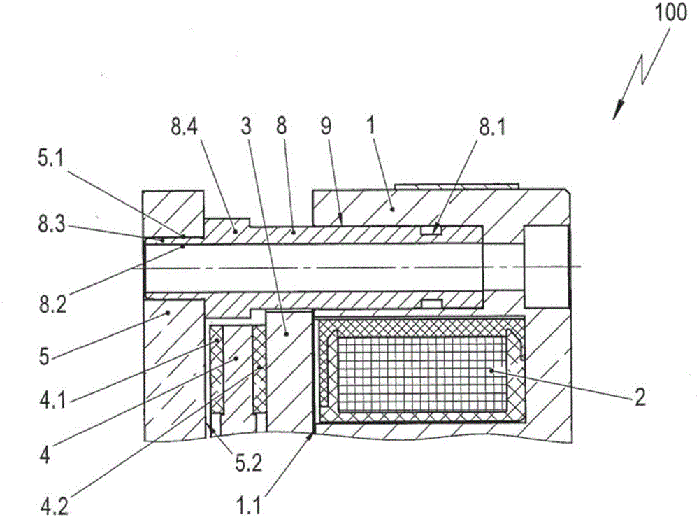 Electromagnetically actuatable spring pressure brake and method for the production thereof