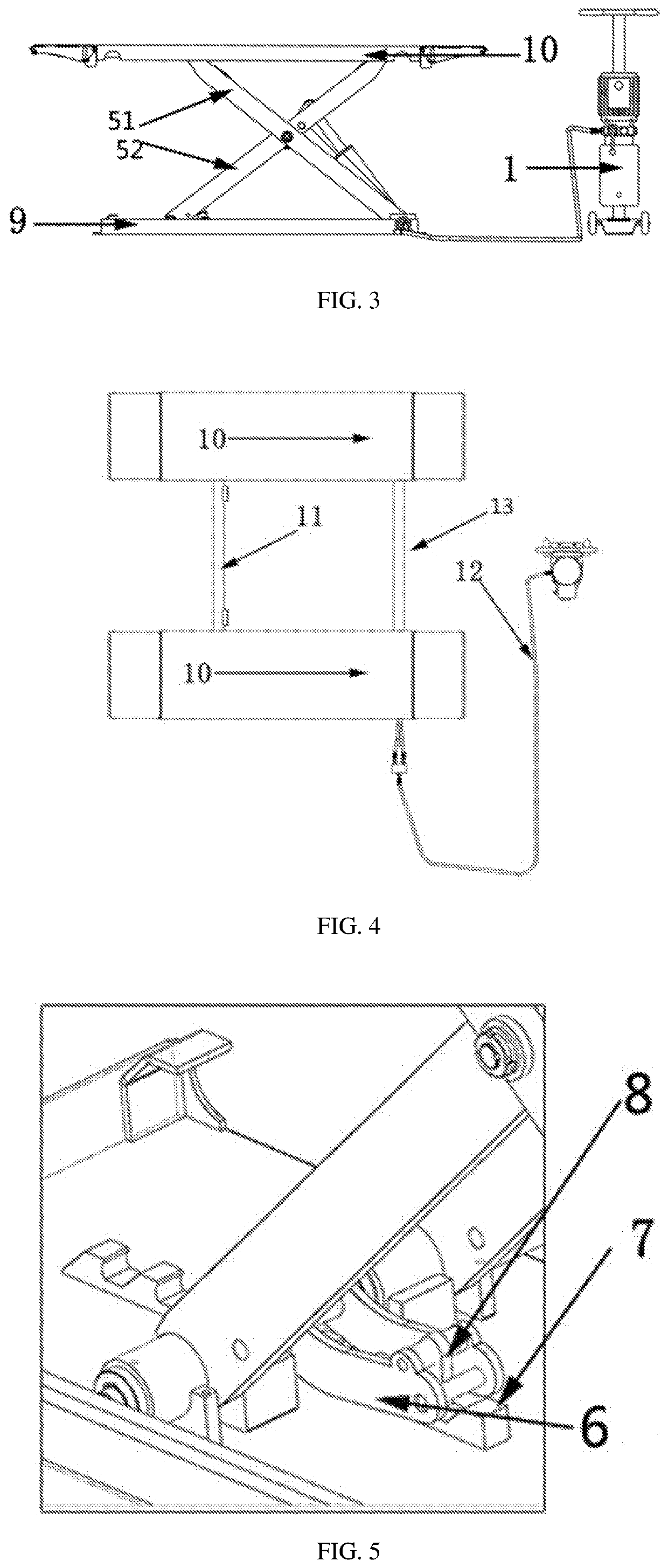 Mechanically unlocked automobile lifter