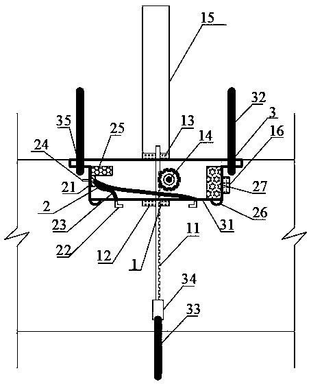 Wide-range roof-to-floor convergence tester and application method thereof