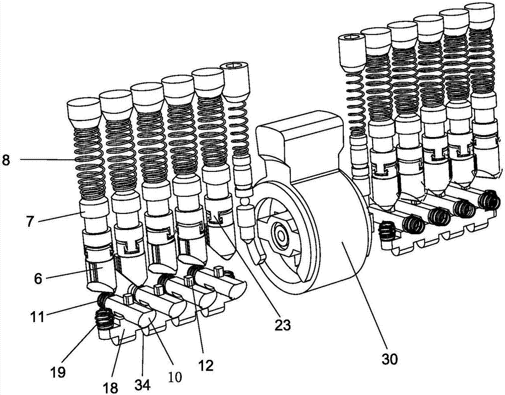 Angle spring lock