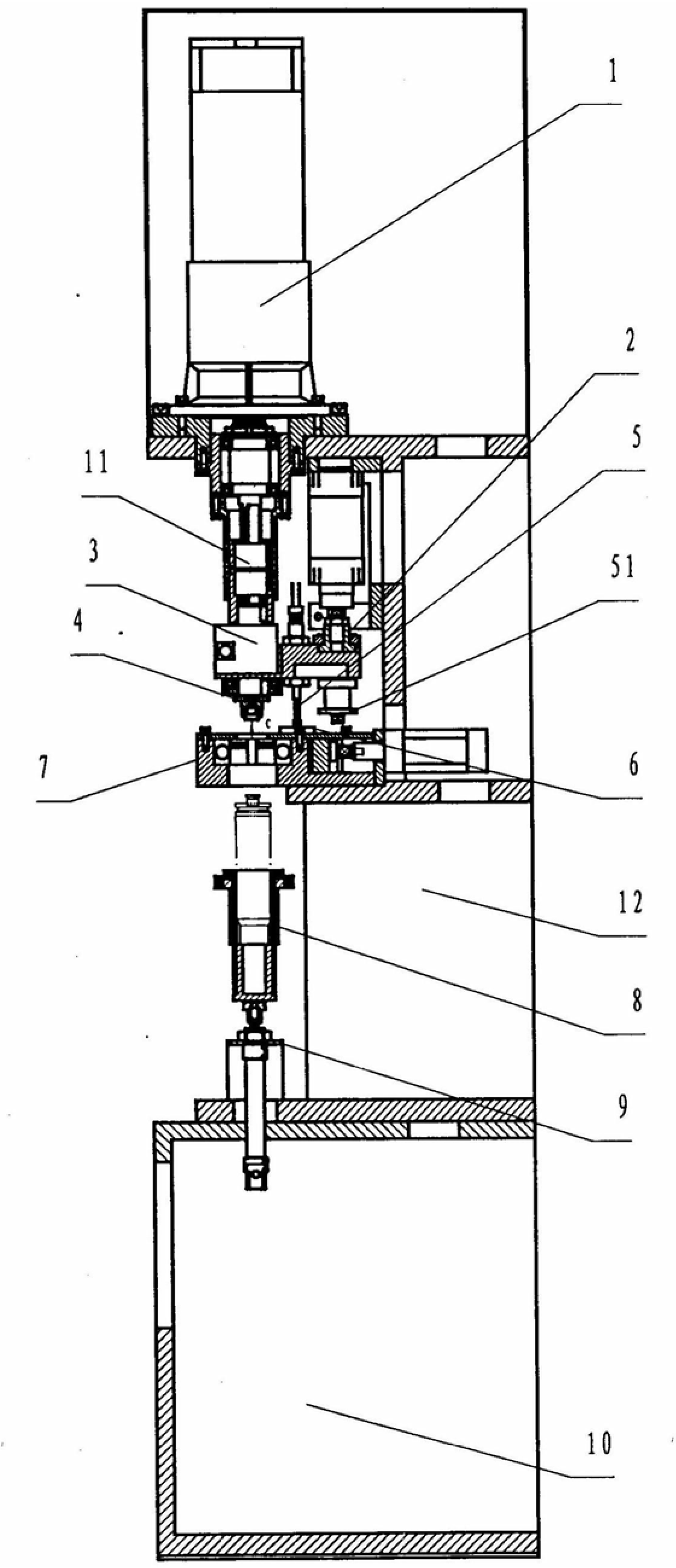 Screw-in electric bottom fire explosion-proof tightening machine