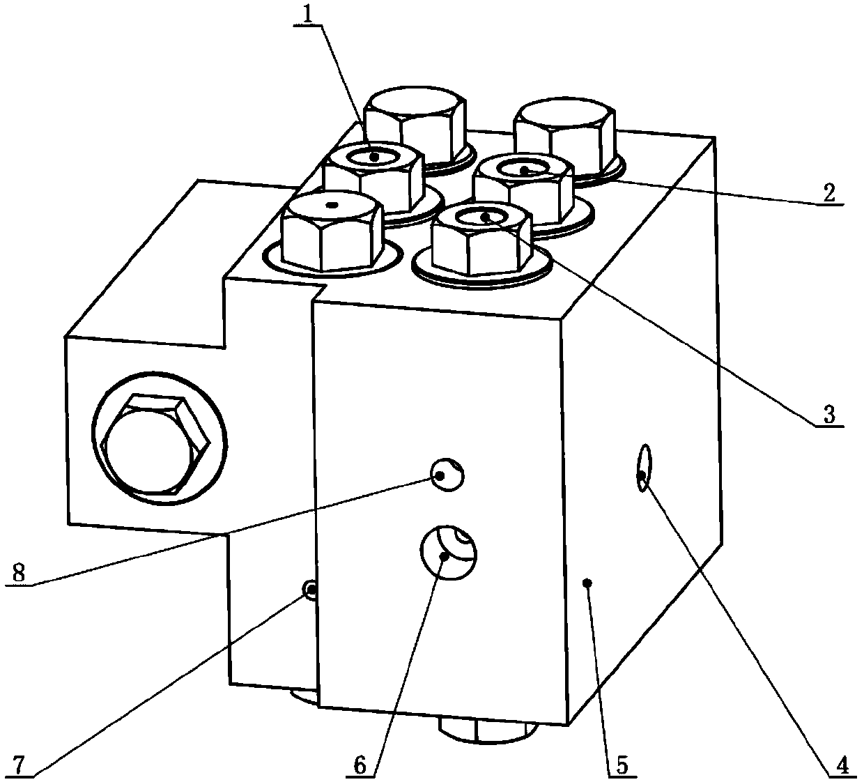 Total-sea-depth buoyancy force adjusting integrated valve set