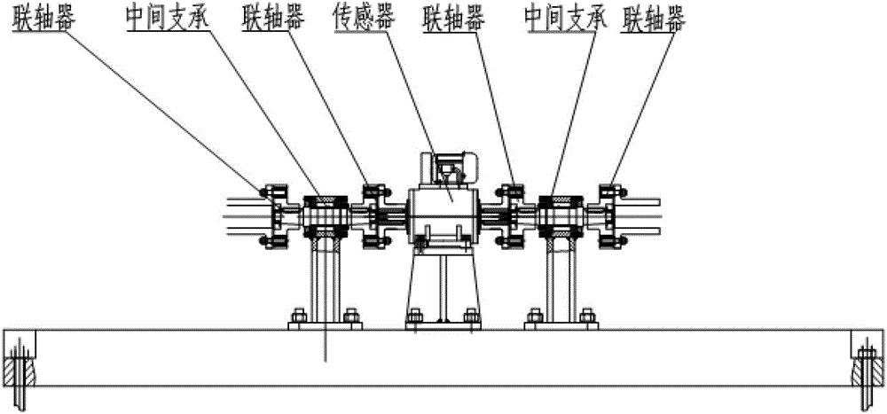 Test bench and mounting method and testing method thereof