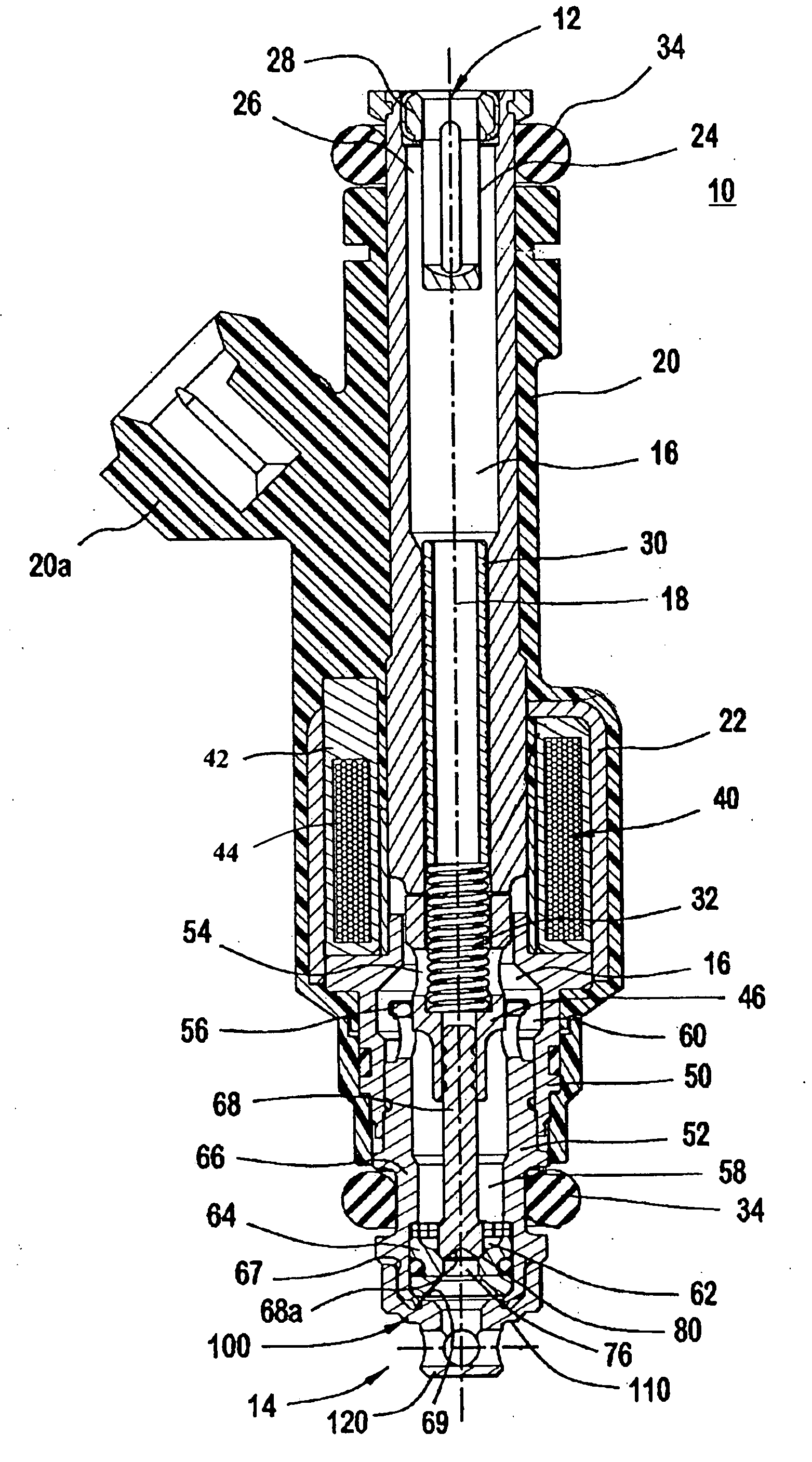 Fuel injector having an external cross-flow nozzle for enhanced compressed natural gas jet spray